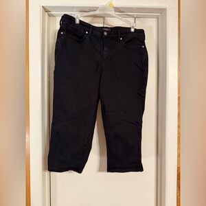 Nydj black knee high jeans